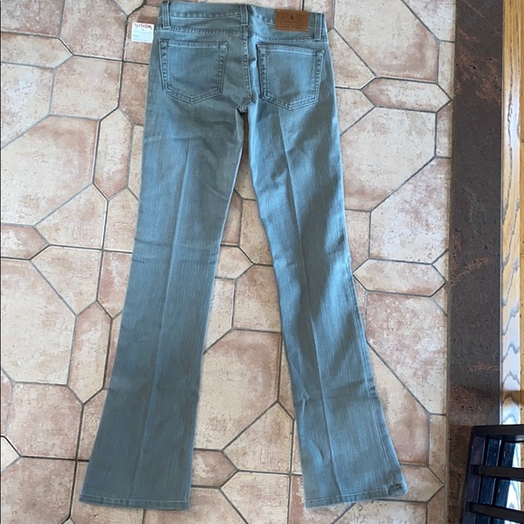 🆕 $340 Ralph Lauren Gray Trouser Jeans 26 Bootcut Y2K Low Rise - Picture 6 of 8